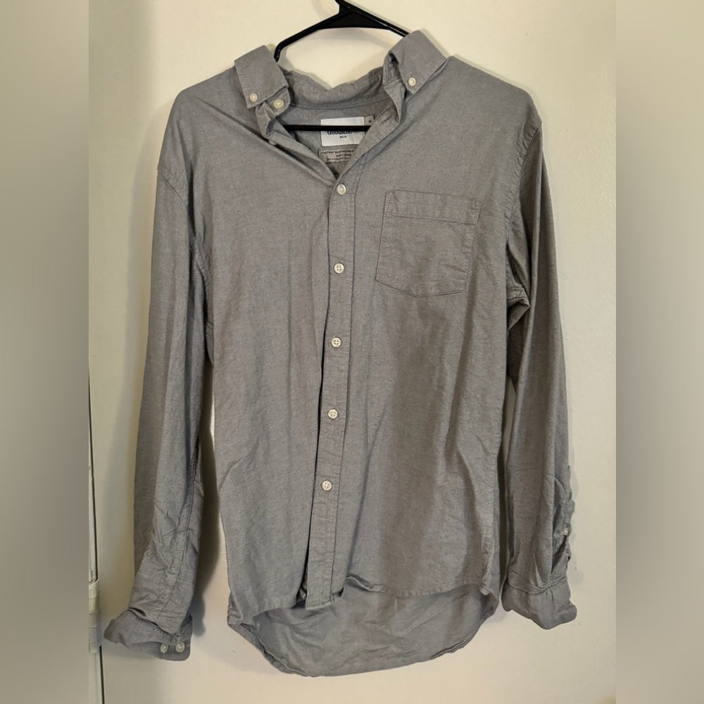 Goodfellow Gray Mens Dress Shirt